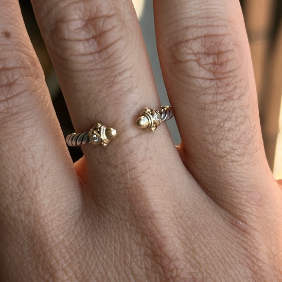 David Yurman Renaissance ring size 6 with diamonds - Picture 2 of 5